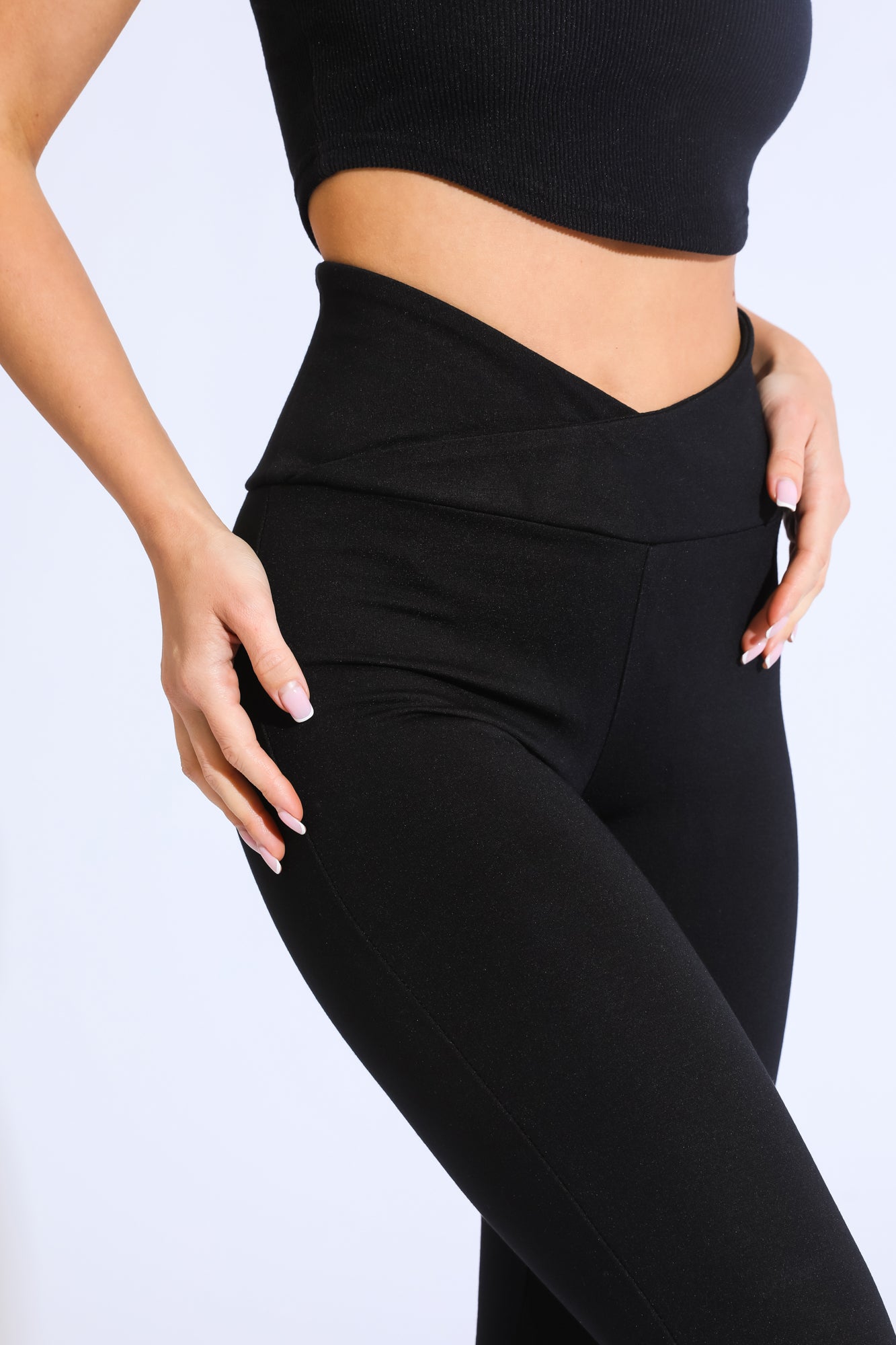 Shops crossover waistband leggings