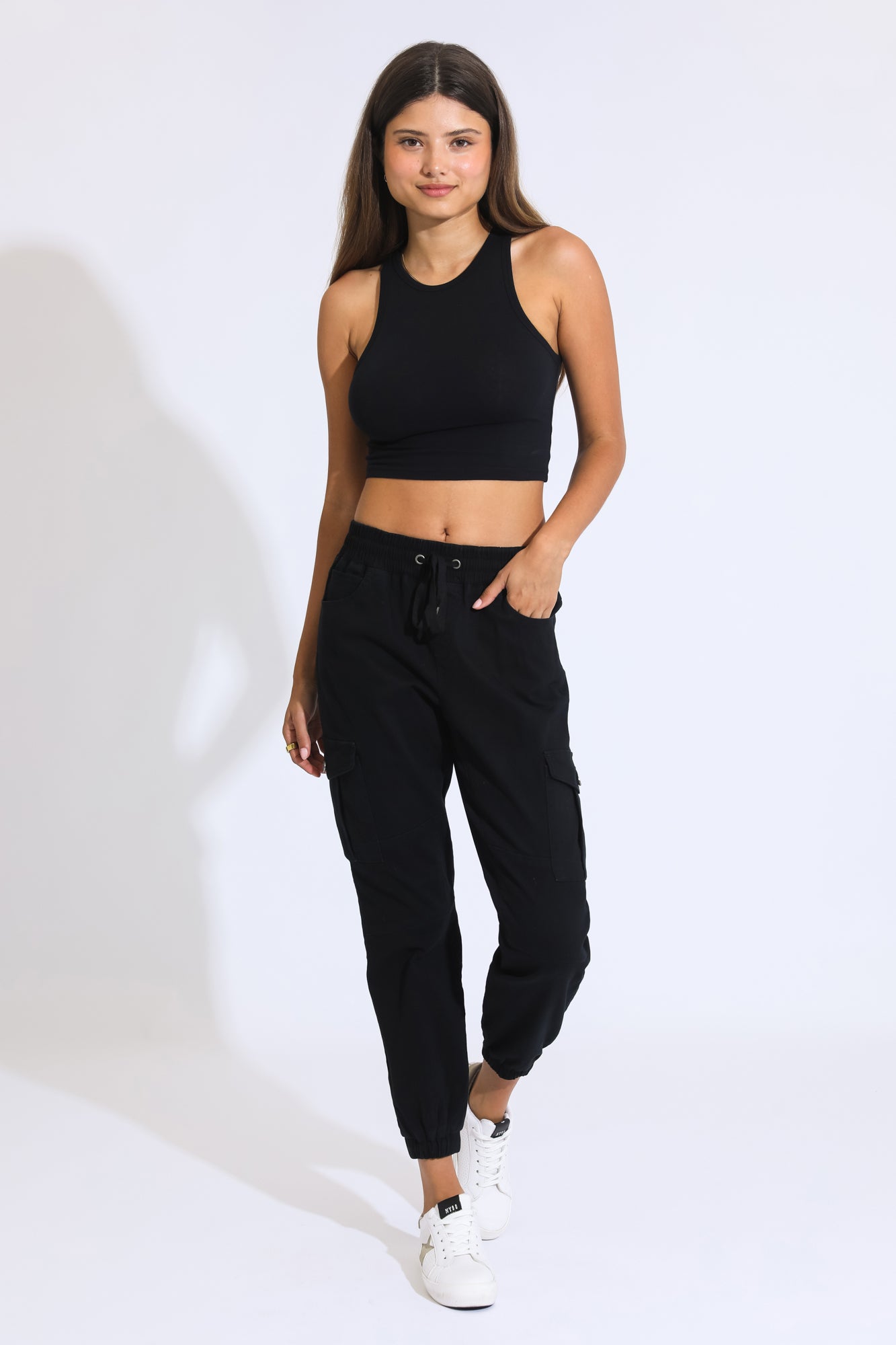 The Everyday Cargo Moto Jogger Black Rewash Brand