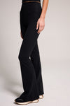 High-Waist Luxe Flare Legging - Black