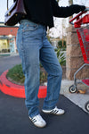 Stella High Rise 90's Straight Jeans - Dark Blue Carbon