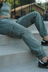 The Everyday Cargo Moto Jogger - Dusty Sage