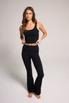 Luxe Knit Tank Top - Black