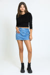 CARGO MINI SKIRT - INDIGO MEDIUM