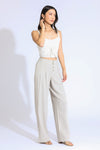 WIDE LEG BEACH PANT - OATMEAL