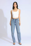 Stella High Rise 90's Straight Jeans - Indigo Medium