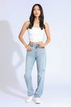 STELLA HIGH RISE 90'S STRAIGHT JEANS - LIGHT INDIGO