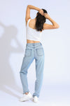 STELLA HIGH RISE 90'S STRAIGHT JEANS - LIGHT INDIGO