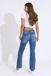 Payton High Rise Kick Straight Jeans - Vintage Blue Black