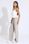 Classic Rise A-line Baggy Pant - Taupe