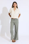 Classic Rise A-line Baggy Pant - Dusty Sage