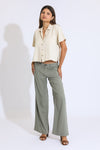 Classic Rise A-line Baggy Pant - Dusty Sage