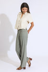 Classic Rise A-line Baggy Pant - Dusty Sage