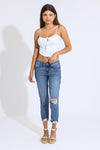 CLASSIC RISE CROPPED JEANS - VINTAGE INDIGO