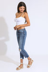 CLASSIC RISE CROPPED JEANS - VINTAGE INDIGO