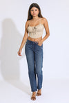 Bella Low Rise Straight Leg Jeans - Dark Indigo