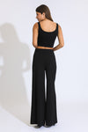 Carrie Extreme Wide Leg Trousers - Black