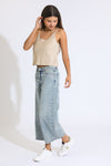 JAYCIE CLASSIC LOWRISE WIDE LEG CROP JEANS - INDIGO MEDIUM