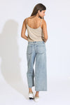 JAYCIE CLASSIC LOWRISE WIDE LEG CROP JEANS - INDIGO MEDIUM