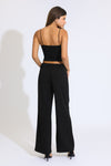 Vanessa High Rise Trousers - Wrinkle Resistant Black