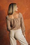 SUMMER FORALS TOP - TAN FLORAL