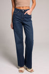 Super High Rise Wide Leg Jeans - Vintage Blue Black