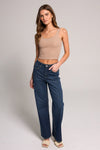 Super High Rise Wide Leg Jeans - Vintage Blue Black